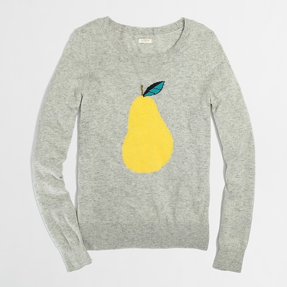 SOLD NWOT Gray J.Crew Pear Wool Blend Sweater XL